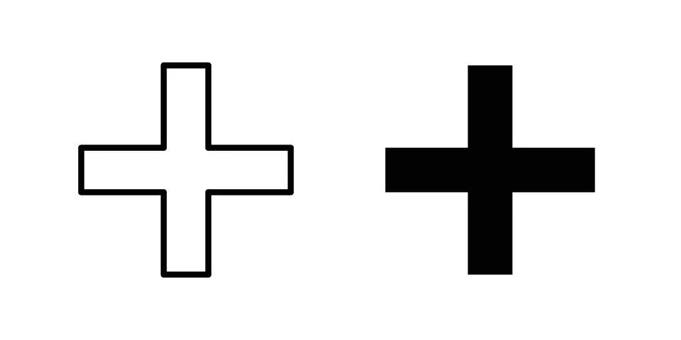 Plus icon graphic design. web icons vectors 스톡 일러스트
