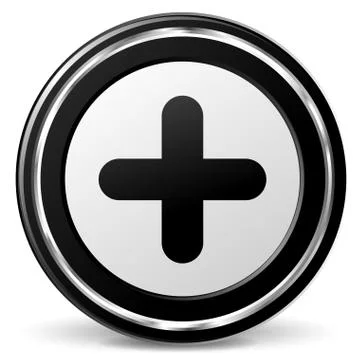 Plus icon Stock Illustration