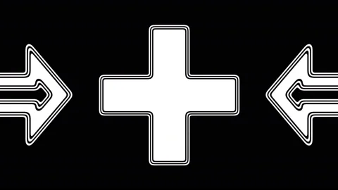 The plus icon. Looping footage has 4K resolution. Illustration. Stock Footage 106112212