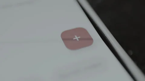 Plus icon, rounded square icon with a plus sign, element to add content Stock Footage 328817615