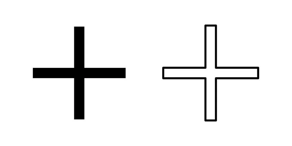 Plus Icon set. Add plus icon Stock-Illustration