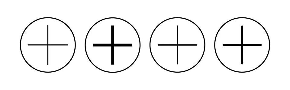 Plus Icon set. Add plus icon Stock-Illustration