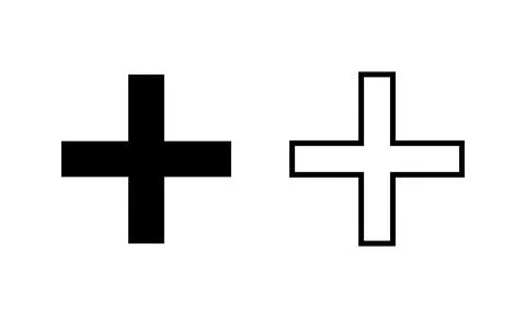 Plus icon vector. Add plus sign and symbol Stockillustratie