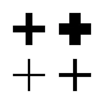 Plus icon vector. Add plus sign and symbol Stockillustratie