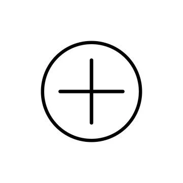 Plus Icon vector. Add plus icon Stock Illustration