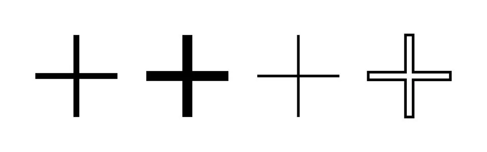 Plus icon vector. Add plus sign and symbol Stock Illustration