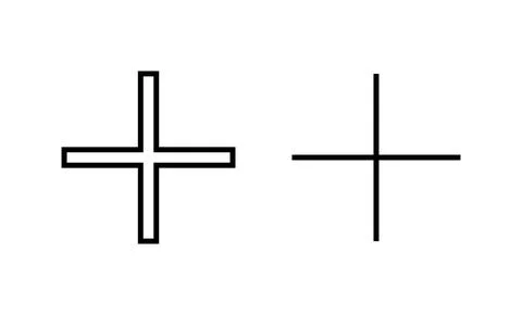 Plus icon vector. Add plus sign and symbol Stock Illustration