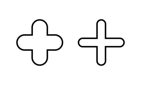 Plus icon vector. Add plus sign and symbol Stock-Illustration