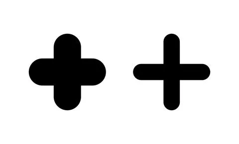 Plus icon vector. Add plus sign and symbol イラスト素材