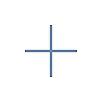 Plus icon vector. Add plus sign and symbol Illustrazione stock