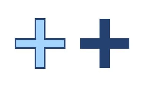 Plus icon vector. Add plus sign and symbol イラスト素材