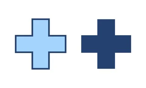 Plus icon vector. Add plus sign and symbol イラスト素材