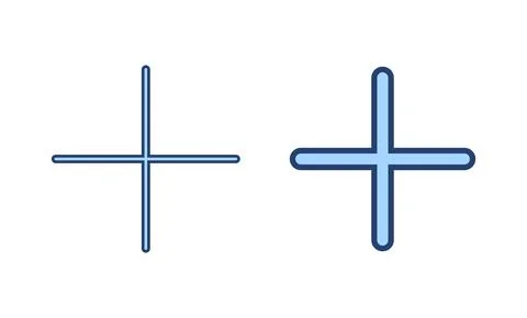 Plus icon vector. Add plus sign and symbol 스톡 일러스트