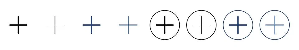 Plus icon vector. Add plus sign and symbol Stock Illustration