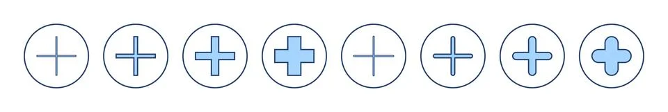 Plus icon vector. Add plus sign and symbol 스톡 일러스트
