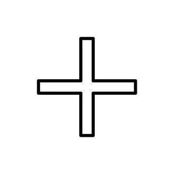 Plus icon vector. Add plus sign and symbol 스톡 일러스트