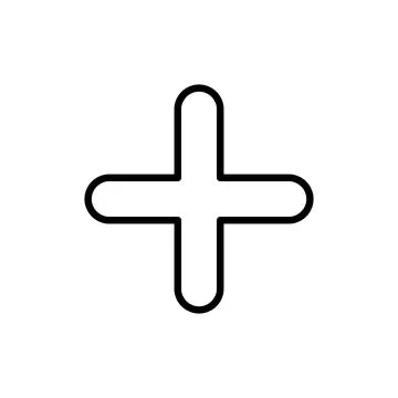 Plus icon vector. Add plus sign and symbol Stock-Illustration