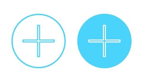 Plus icon vector. Add plus sign and symbol Stock-Illustration