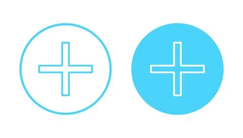 Plus icon vector. Add plus sign and symbol Stock-Illustration