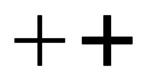 Plus icon vector. Add plus sign and symbol Stock Illustration