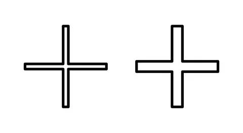 Plus icon vector. Add plus sign and symbol Stock Illustration