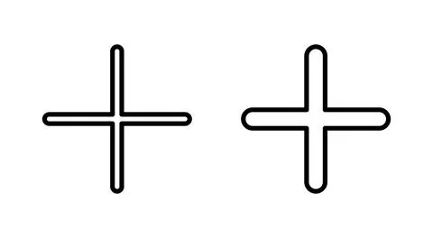 Plus icon vector. Add plus sign and symbol 스톡 일러스트
