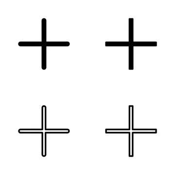 Plus icon vector. Add plus sign and symbol 스톡 일러스트
