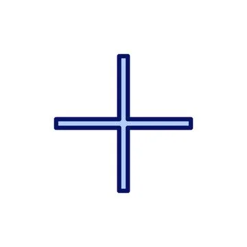Plus icon vector. Add plus sign and symbol 스톡 일러스트