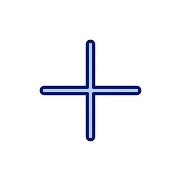 Plus icon vector. Add plus sign and symbol Stock Illustration