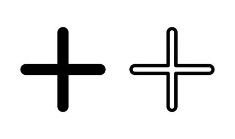 Plus Icon vector. Add plus icon. Addition sign. Medical Plus icon Stock-Illustration