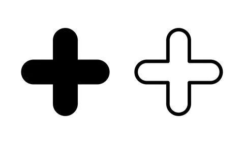 Plus Icon vector. Add plus icon. Addition sign. Medical Plus icon Stock-Illustration