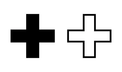 Plus Icon vector. Add plus icon. Addition sign. Medical Plus icon Stock Illustration