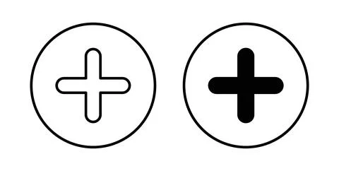 Plus icon vector art Illustrations 스톡 일러스트