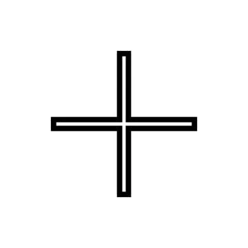 Plus Icon vector illustration. Add plus sign and symbol 스톡 일러스트