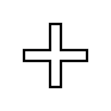 Plus Icon vector illustration. Add plus sign and symbol Illustrazione stock