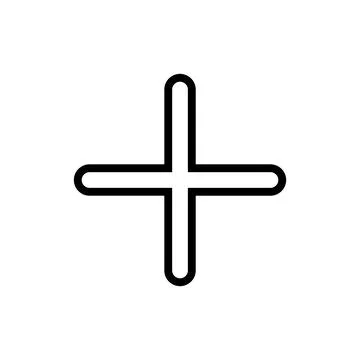 Plus Icon vector illustration. Add plus sign and symbol Stock Illustration