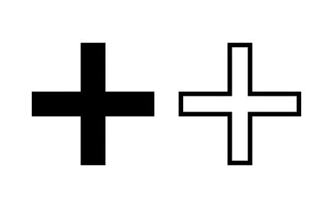 Plus Icon vector illustration. Add plus sign and symbol Stock Illustration