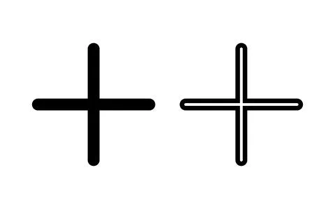 Plus Icon vector illustration. Add plus sign and symbol Stock-Illustration