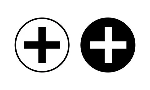 Plus Icon vector illustration. Add plus sign and symbol Stock-Illustration