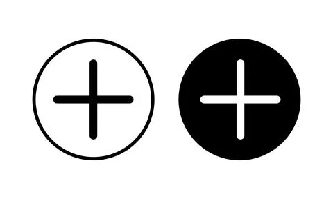 Plus Icon vector illustration. Add plus sign and symbol 스톡 일러스트
