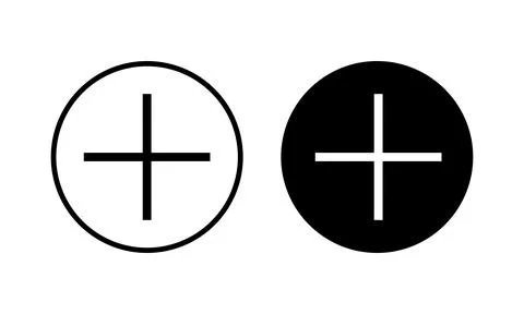 Plus Icon vector illustration. Add plus sign and symbol Illustrazione stock