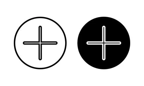 Plus Icon vector illustration. Add plus sign and symbol 스톡 일러스트