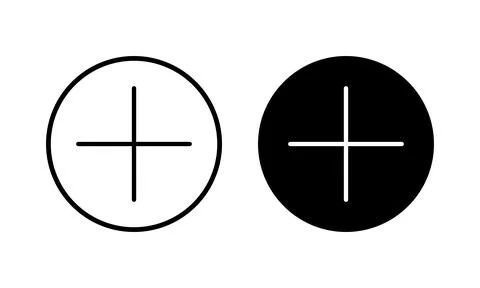 Plus Icon vector illustration. Add plus sign and symbol 스톡 일러스트