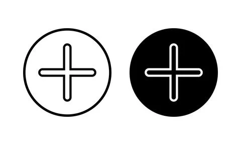 Plus Icon vector illustration. Add plus sign and symbol 스톡 일러스트