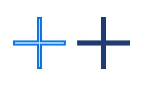 Plus Icon vector illustration. Add plus sign and symbol 스톡 일러스트