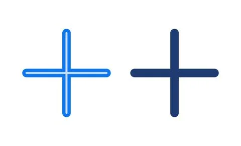 Plus Icon vector illustration. Add plus sign and symbol 스톡 일러스트