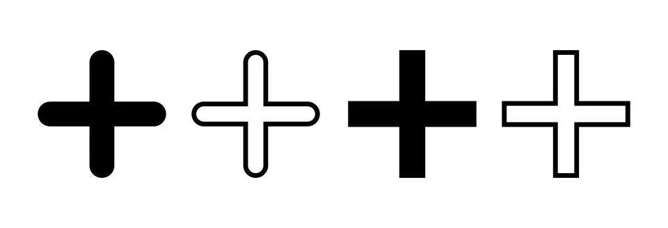Plus Icon vector illustration. Add plus sign and symbol Illustration
