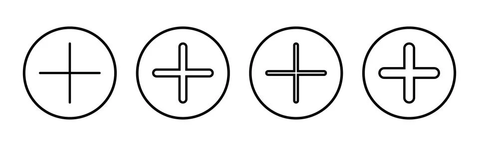 Plus Icon vector illustration. Add plus sign and symbol 스톡 일러스트