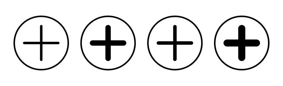 Plus Icon vector illustration. Add plus sign and symbol 스톡 일러스트