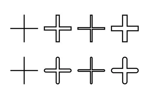 Plus Icon vector illustration. Add plus sign and symbol 스톡 일러스트